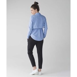 Lululemon Getaway Button Up Blue Women’s Shirt